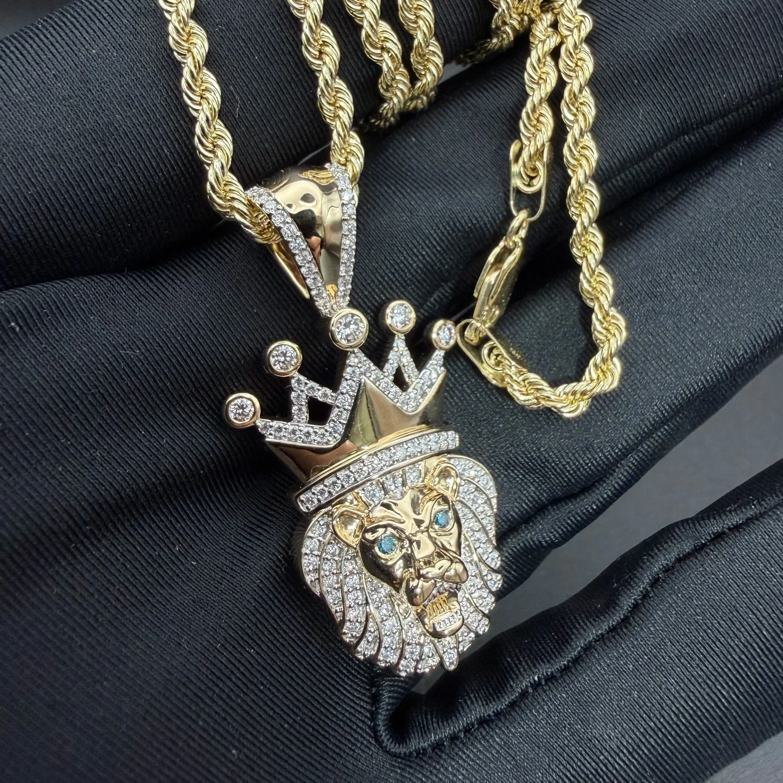 Diamond Lion Pendant