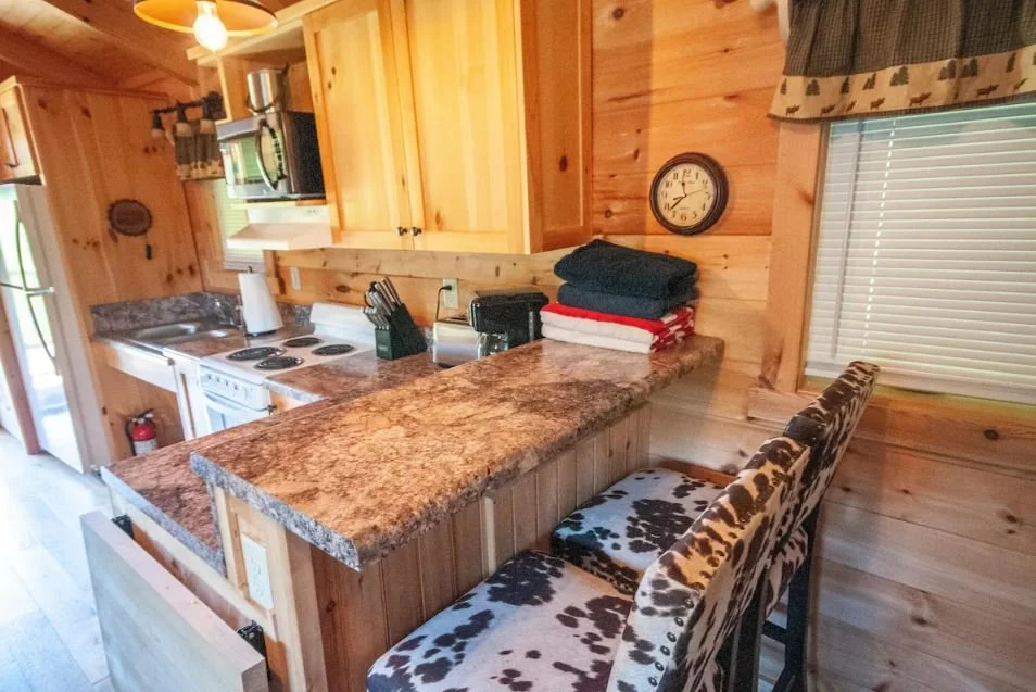 Copperhead Lodge Cabin 2 Best Cabin Blairsville Bar Kitchen.JPG