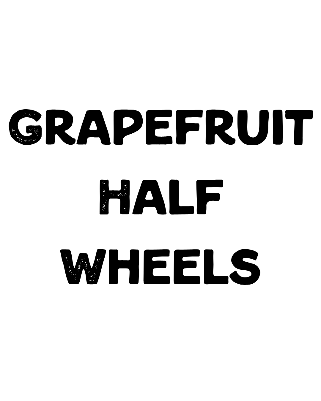 Grapefruit Half Wheels