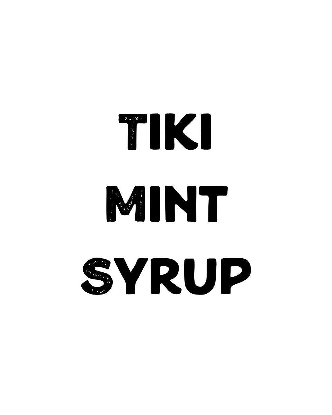Tiki Mint Syrup
