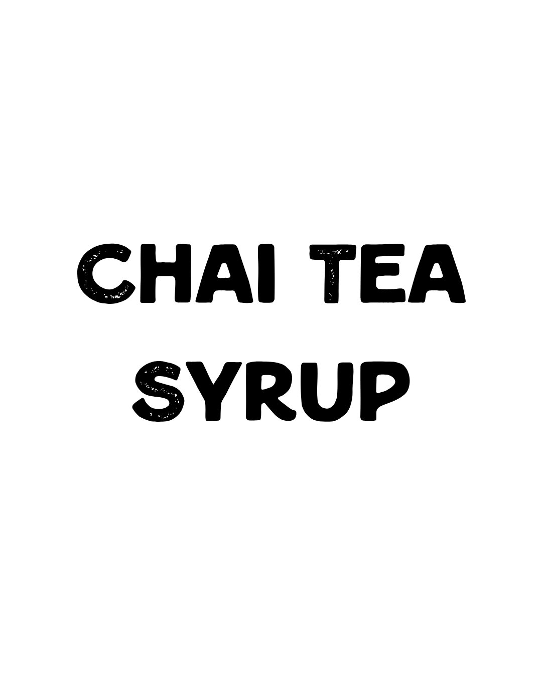 Chai Tea Syrup