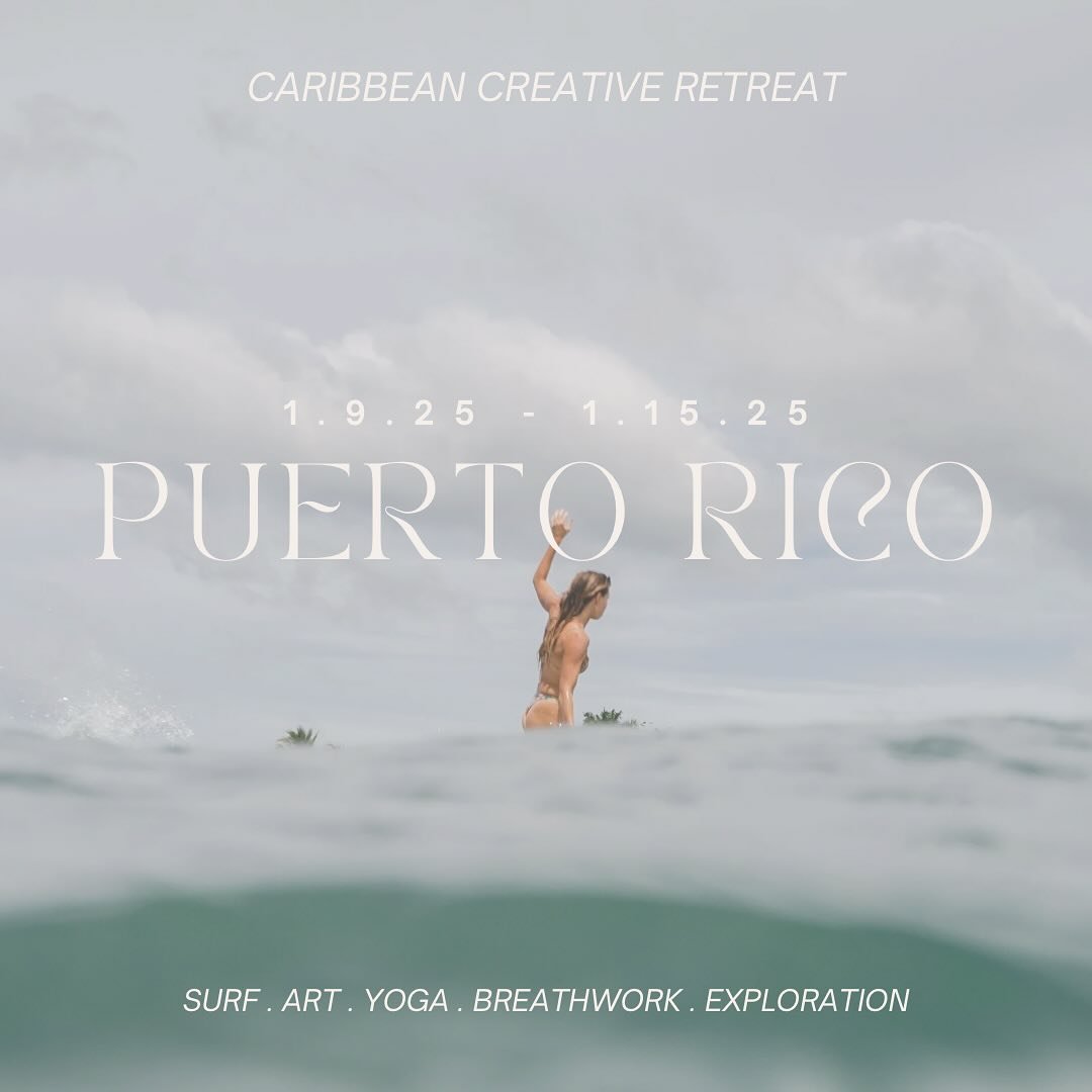 🪼 NEW ADDITION 🪸

Join @rooted_vision_wellness and @arlesdupont in the surf capital of the Caribbean, Rincon Puerto Rico for a creative surf / art / yoga retreat. 

January 9-15th 
4 spaces left 

Early bird discount is available until 8/30

For mo