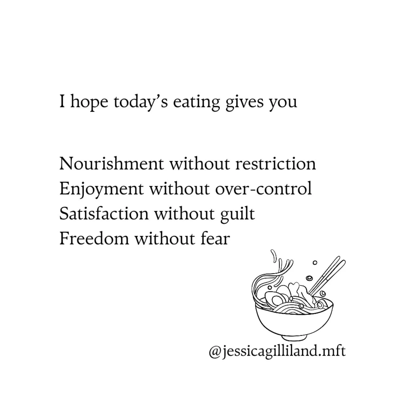 You deserve to eat peacefully, today and every day. If eating is a struggle today, I hope you'll keep these thoughts with you, and know that I'm cheering you on, even if we don't know each other.