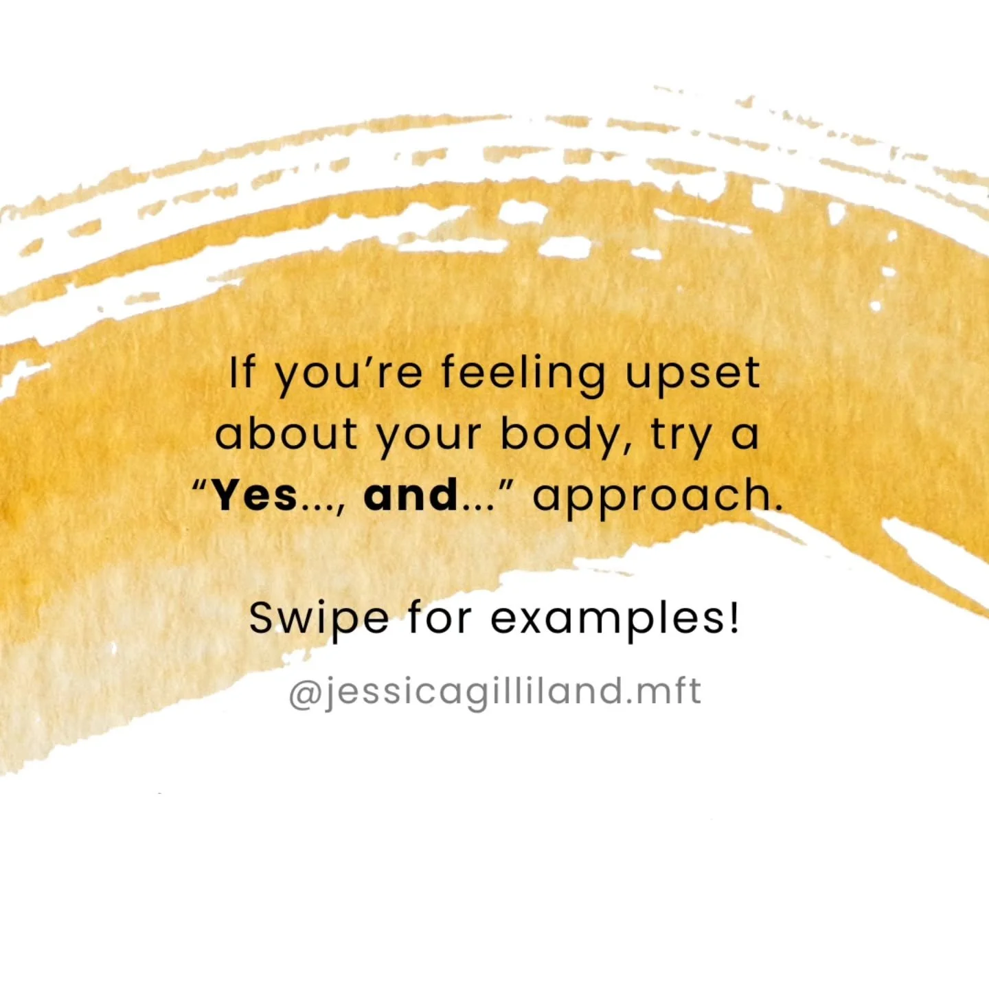 Trying to ignore uncomfortable emotions about your body usually doesn't work. 

If you're trying to work through a difficult body image emotion, it can be helpful to say, &quot;Yep, this is what I'm feeling,&quot; and then say, &quot;And...&quot; to 