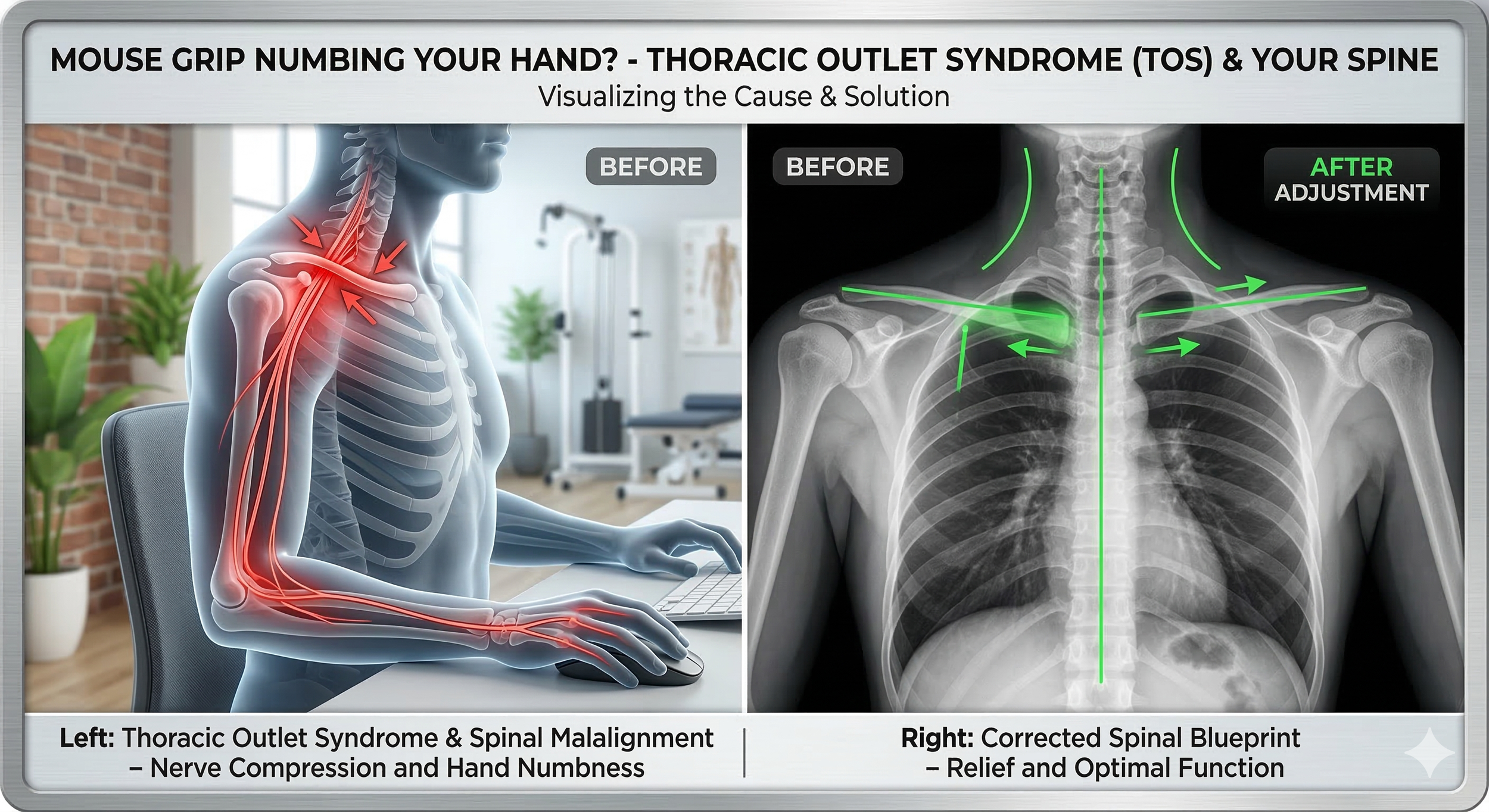 Is Your Mouse Grip Numbing Your Hands? The Hidden Link Between Thoracic Outlet Syndrome and Your Spine Fairfax VA
