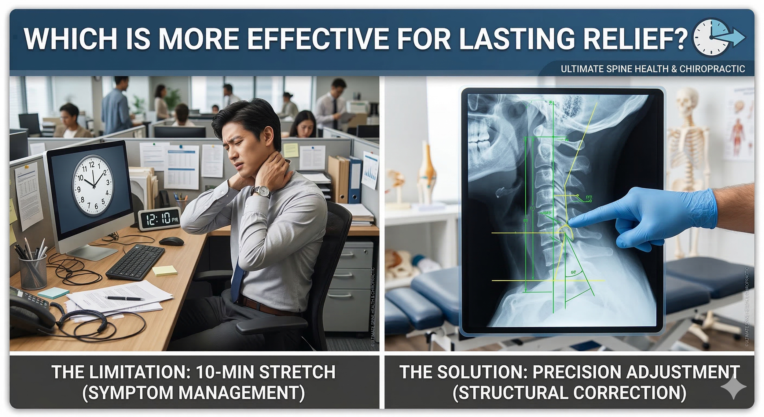 Are Your 10-Minute Lunch Stretches Missing the Mark? Why Precision Correction is the Game Changer Fairfax, VA