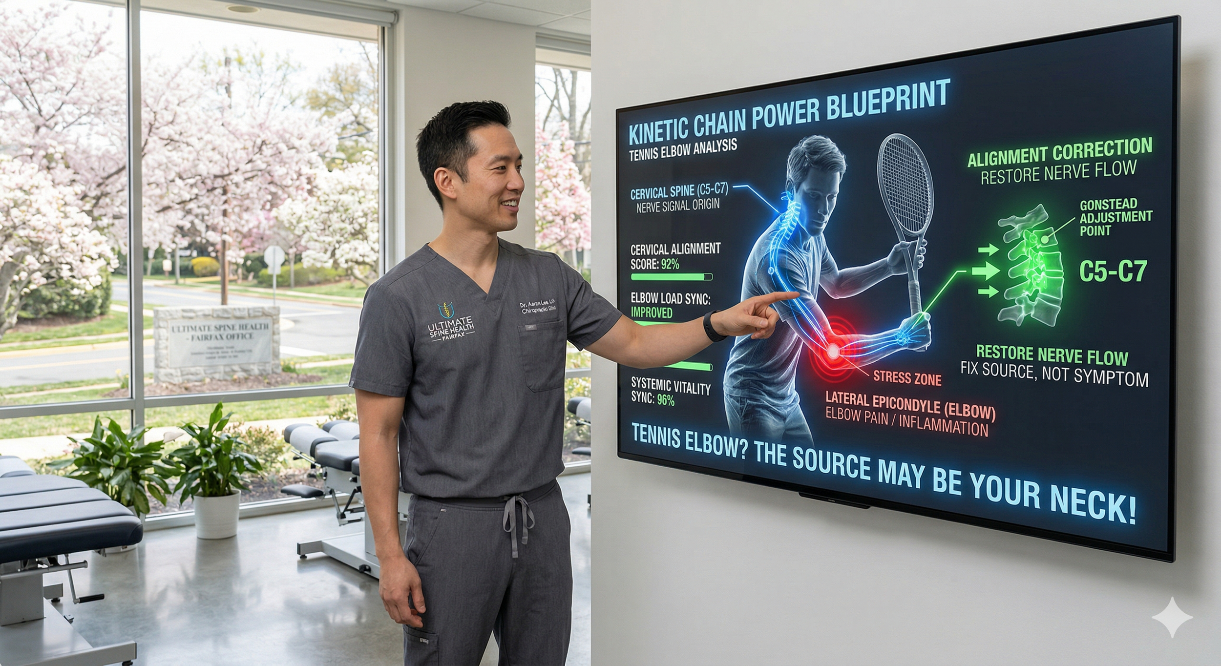 Tennis Elbow? The Real Source May Be Hiding in Your Spine Fairfax, VA