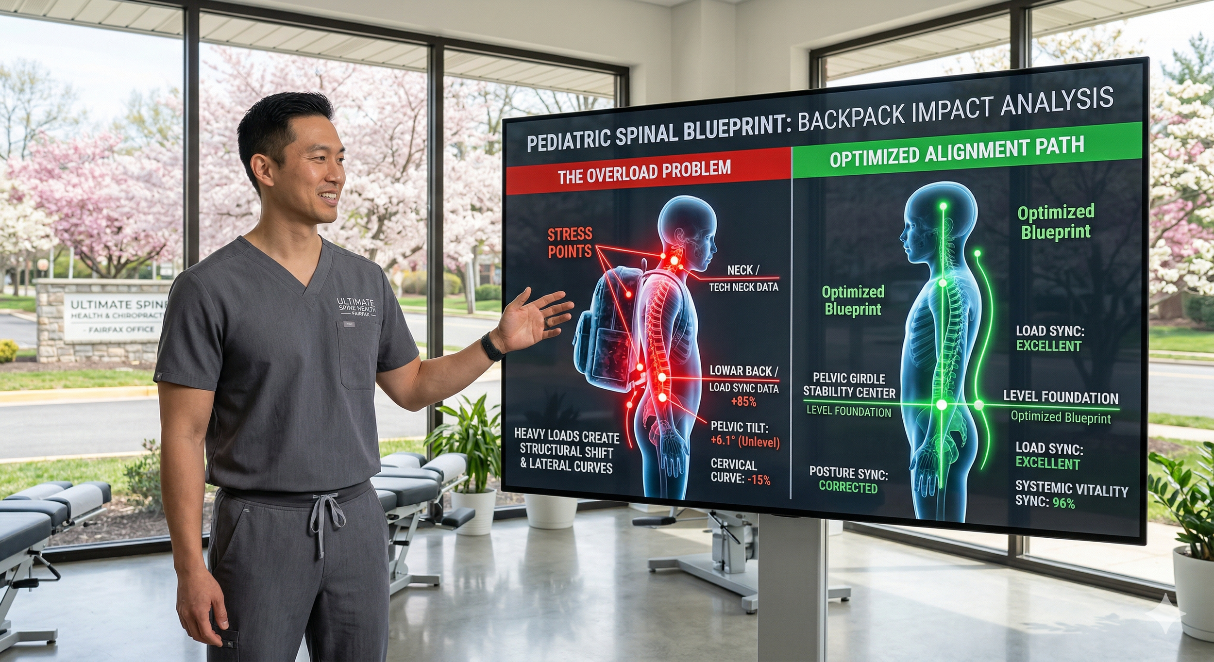 Heavy Backpacks &amp; New School Year: Is Your Child’s Spinal Blueprint Collapsing? Fairfax VA