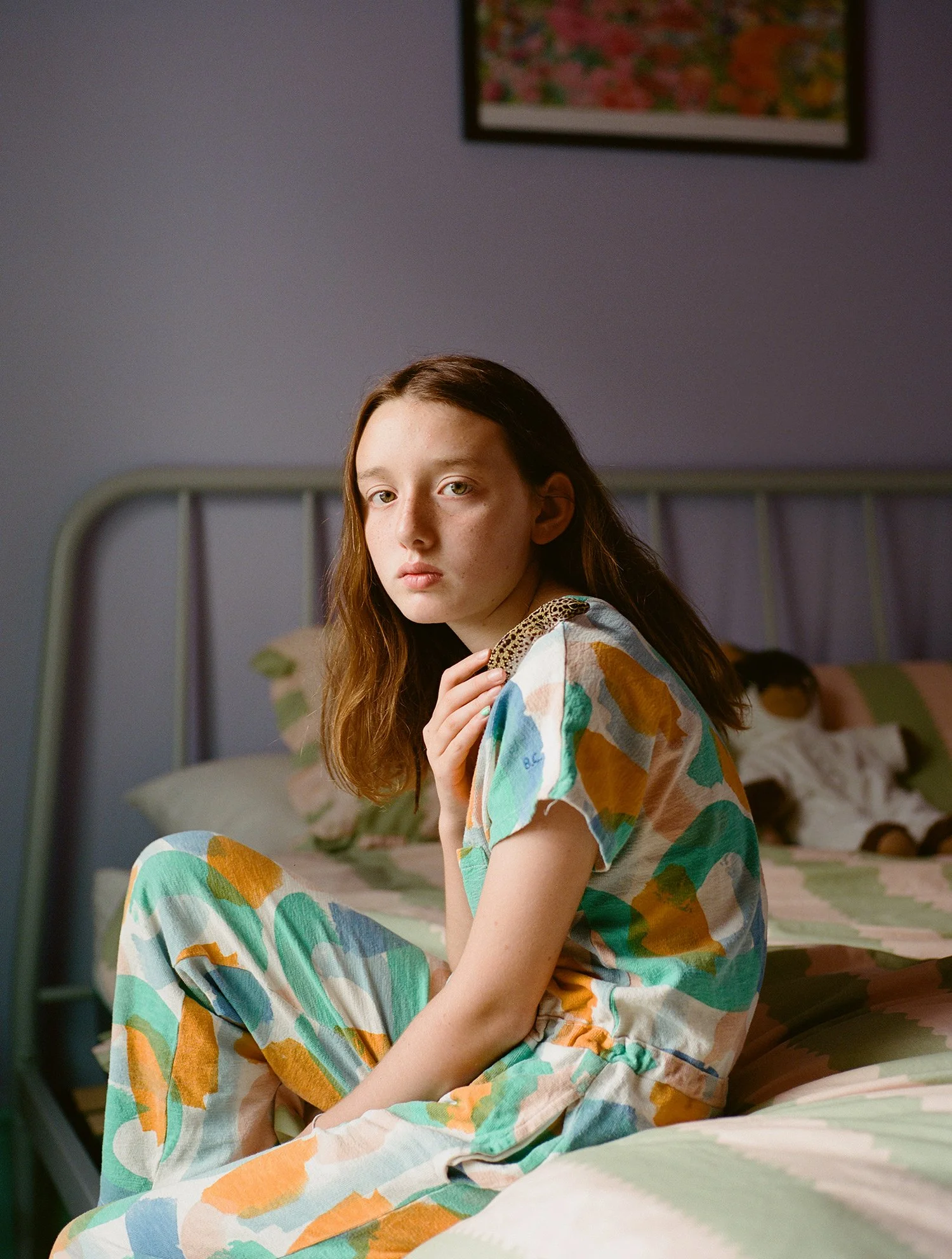  This ongoing series captures girls during the summer before starting secondary school, exploring the fleeting, transitional stage between childhood and adolescence. The images reflect the mix of anticipation, vulnerability, and subtle shifts in iden