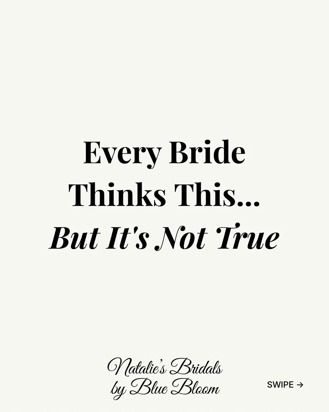 Let&rsquo;s take some of the pressure off when it comes to wedding dress shopping! 
You don&rsquo;t have to cry.
You don&rsquo;t have to lose weight first.
You don&rsquo;t have to find your dress immediately.
And you definitely don&rsquo;t need 15 op