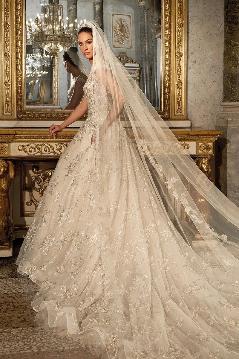 Demetrios Veil Style V215 Matching DP460 Front 2.jpg