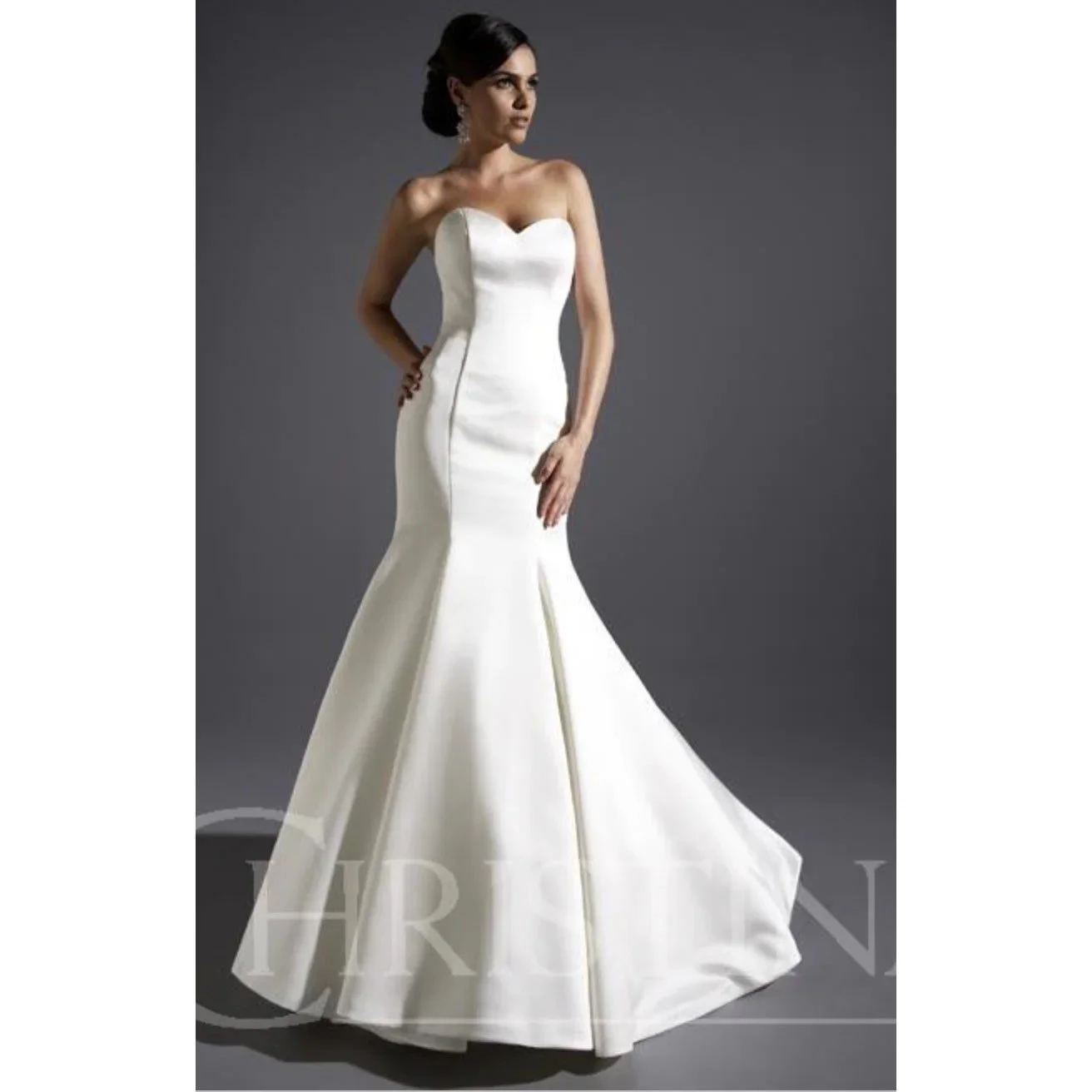 strapless open back dress Victoria Modest Prom Dress Small / Rose