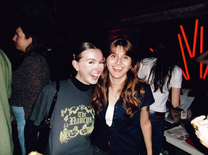 it feels like yesterday this girl was trying to help me learn how to play the guitar (swipe to see how that went) and now she&rsquo;s a rockstar playing in NYC!! @ellanorriss I&rsquo;m so proud!!! GO LISTEN TO @thenancysband!!!! ✨✨✨