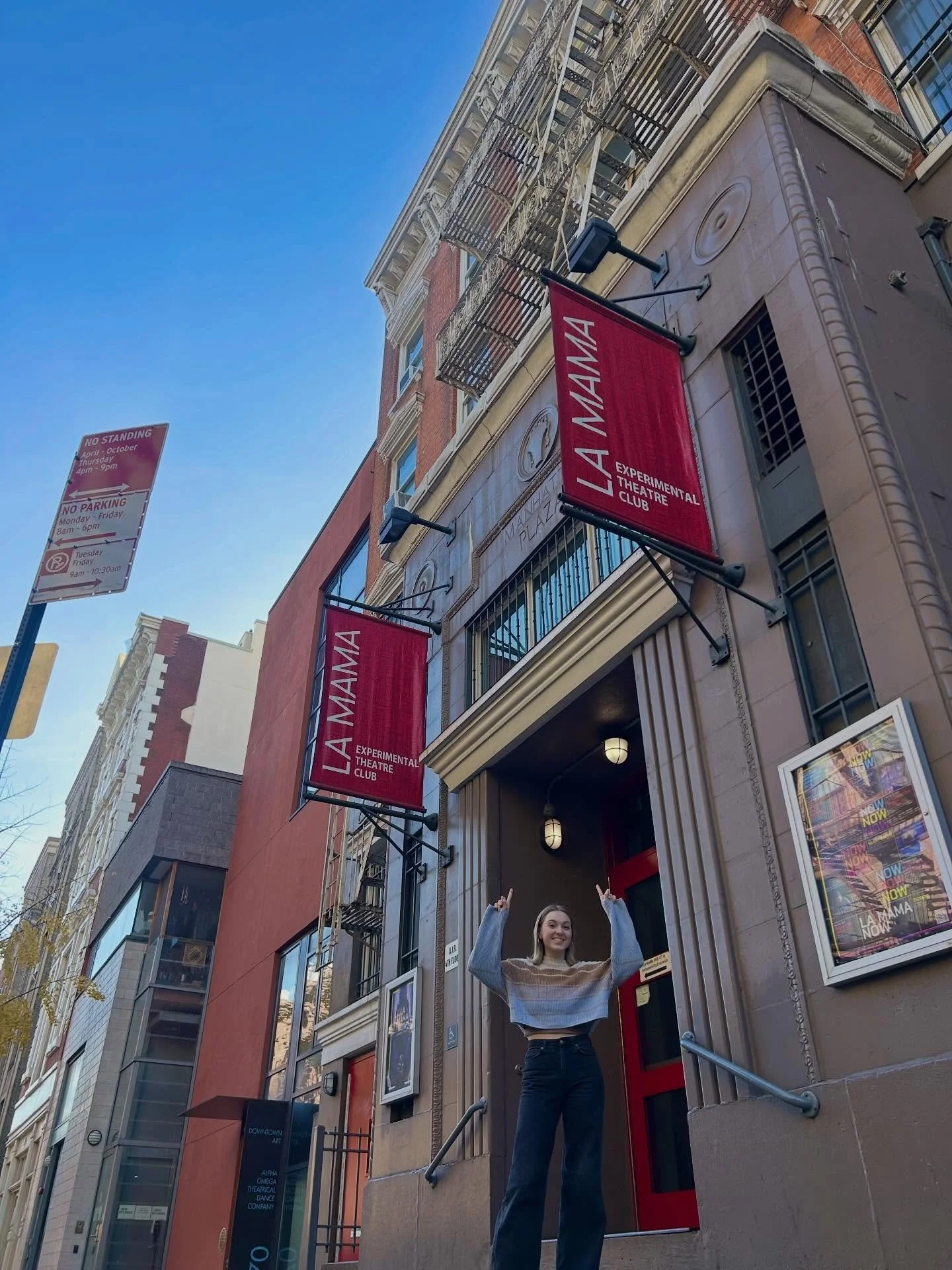 First theatre festival in the books!!! 💛🖤 Just wrapped up two weeks of experimental theatre at @lamamaetc serving as Production Assistant (and occasional Stage Manager) for FROM THE OTHER SIDE! From produced plays and staged readings to video prese