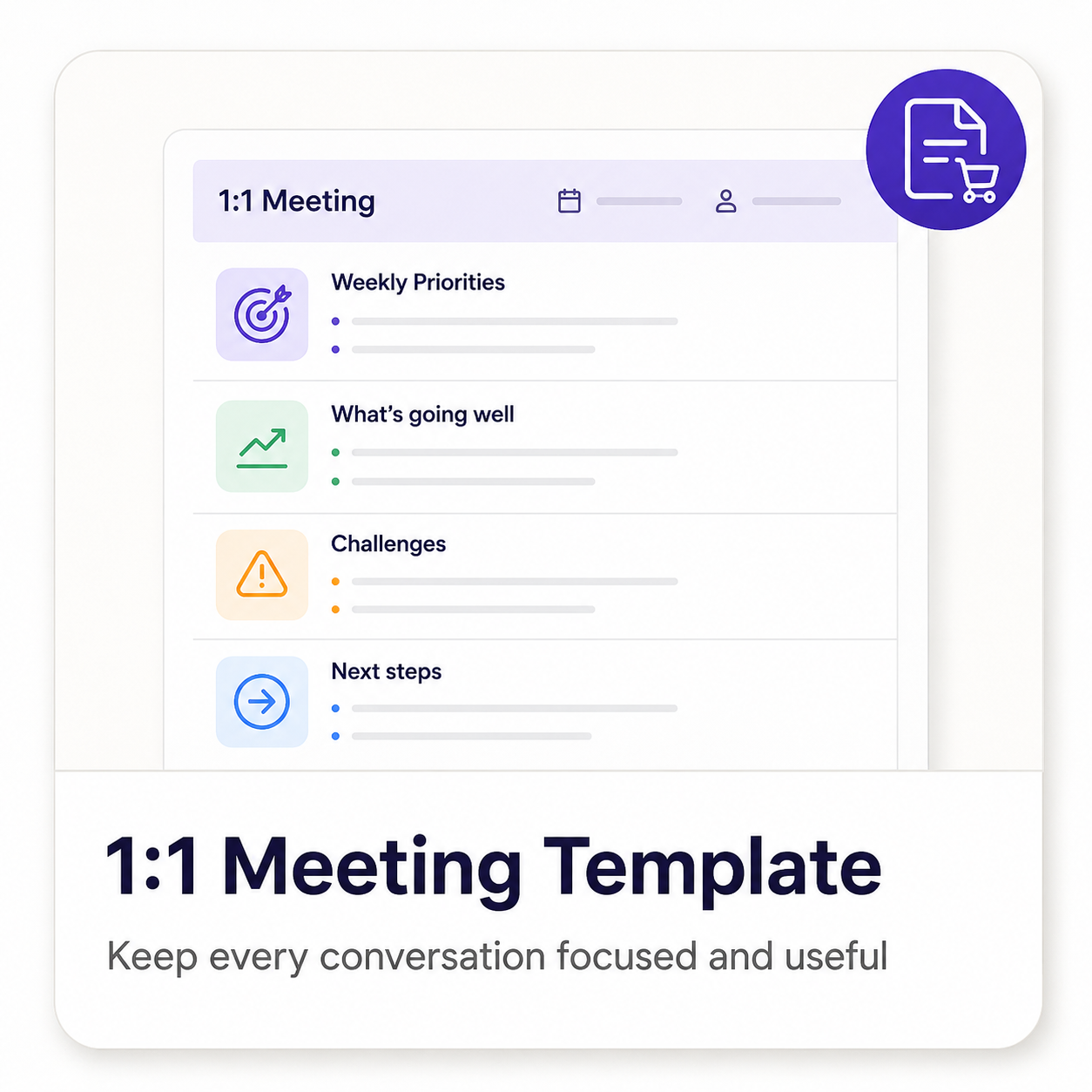 One-on-One Meeting Template