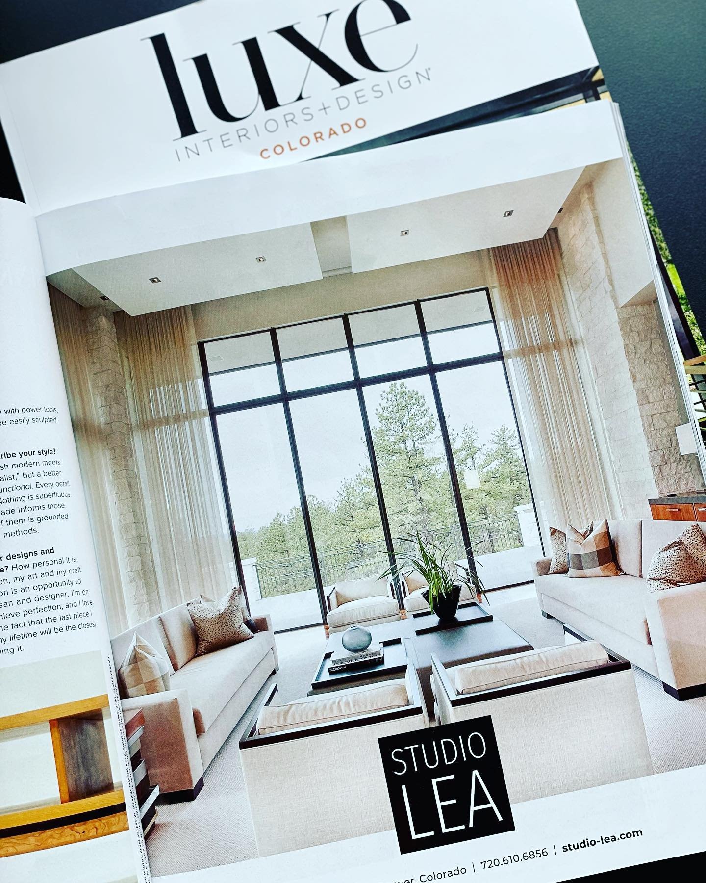 Loving how this turned out! Thanks @luxemagazine #interiordesigncolorado #interiordesign #studioleainteriors