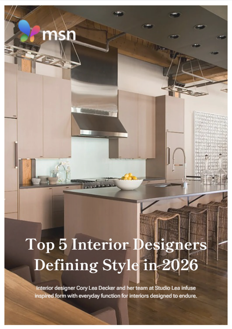MSN Top 5 Interior Designers Defining Style in 2026 Studio Lea Denver Maui Colorado