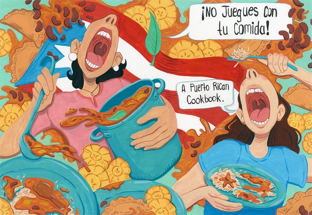 Don't Play With Your Food! Cookbook Cover
11x17 in. Gouache on Watercolor Paper