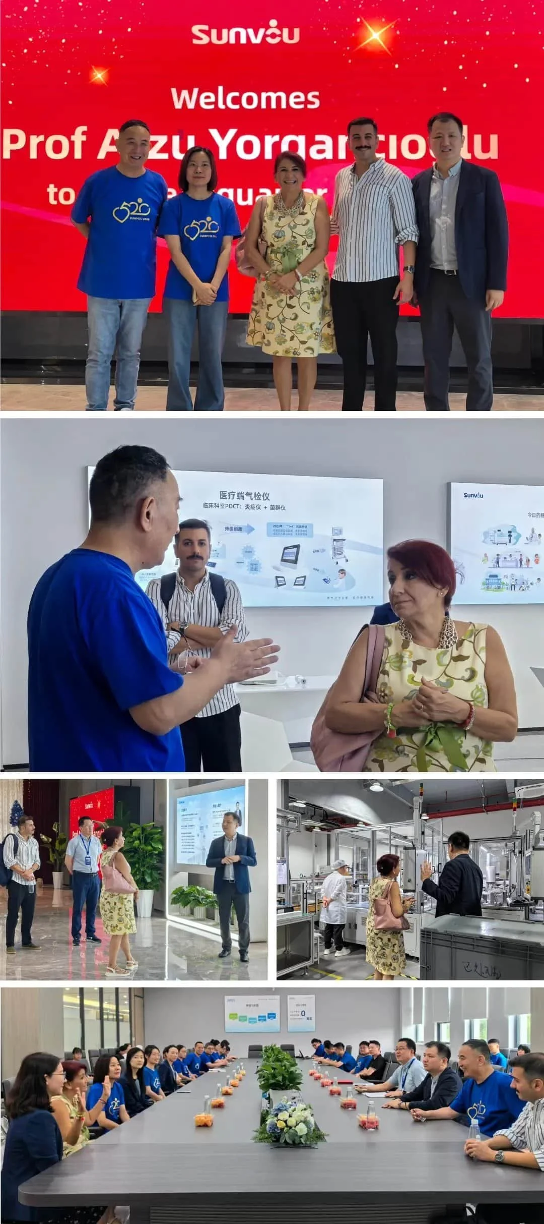 Председатель GINA, профессор Йорганчиоглу, посетил штаб-квартиру Sunvou в Уси