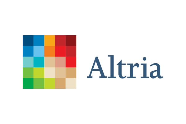 A colorful pixelated logo with the word 'Altria' next to it.