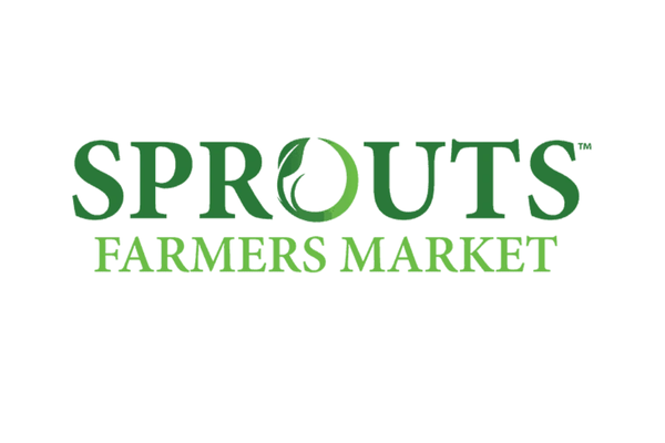 Sprouts Farmers Market logo with green text and a sprout icon in the middle