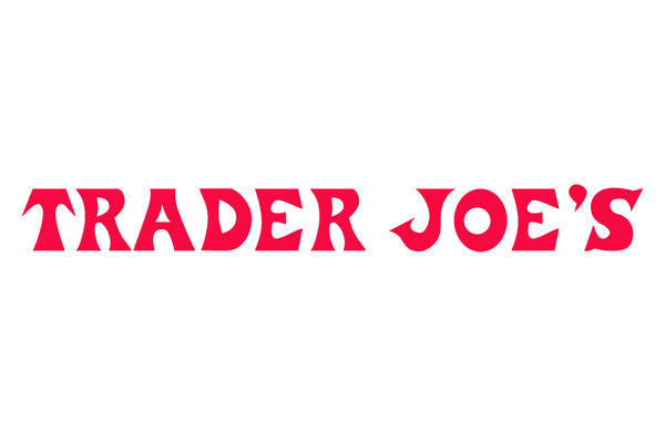 Trader Joe's logo in red text on a white background.