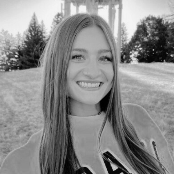 Black and White headshot of Grace Holt, Sales Development Representative of Proud Impact Collective