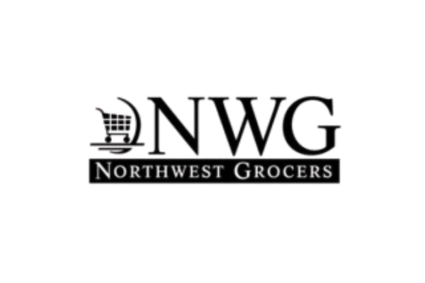 NWG Northwest Grocers logo with a shopping cart icon.