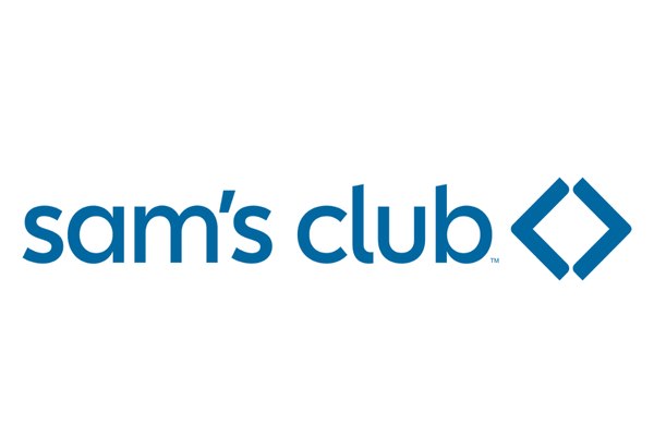 Sam's Club logo with blue text and emblem on a white background.