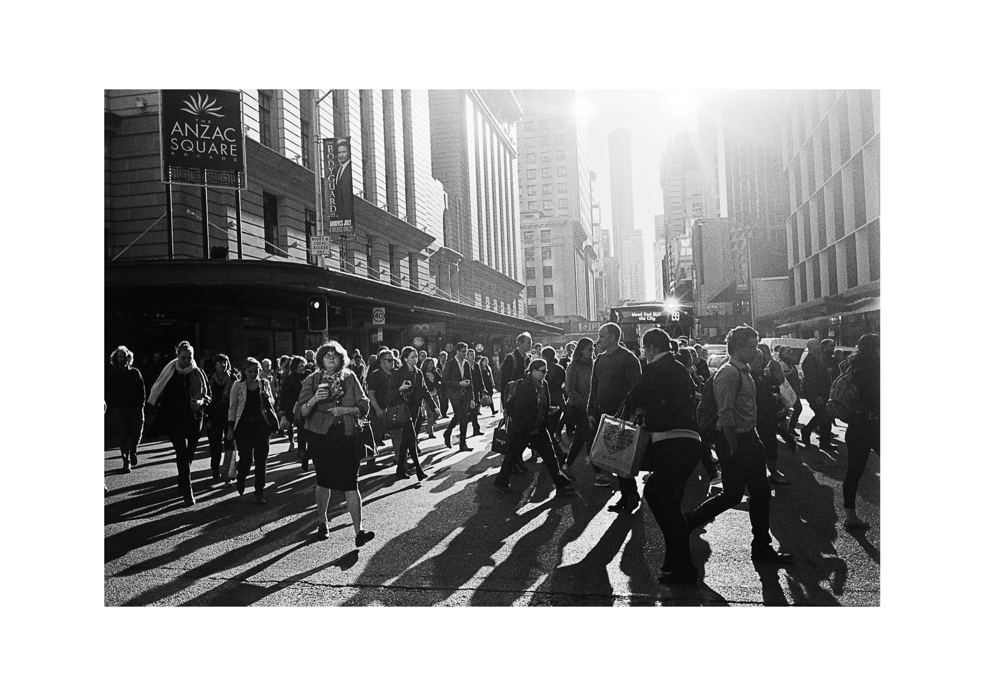Rush Hour in Anzac Square, 2017