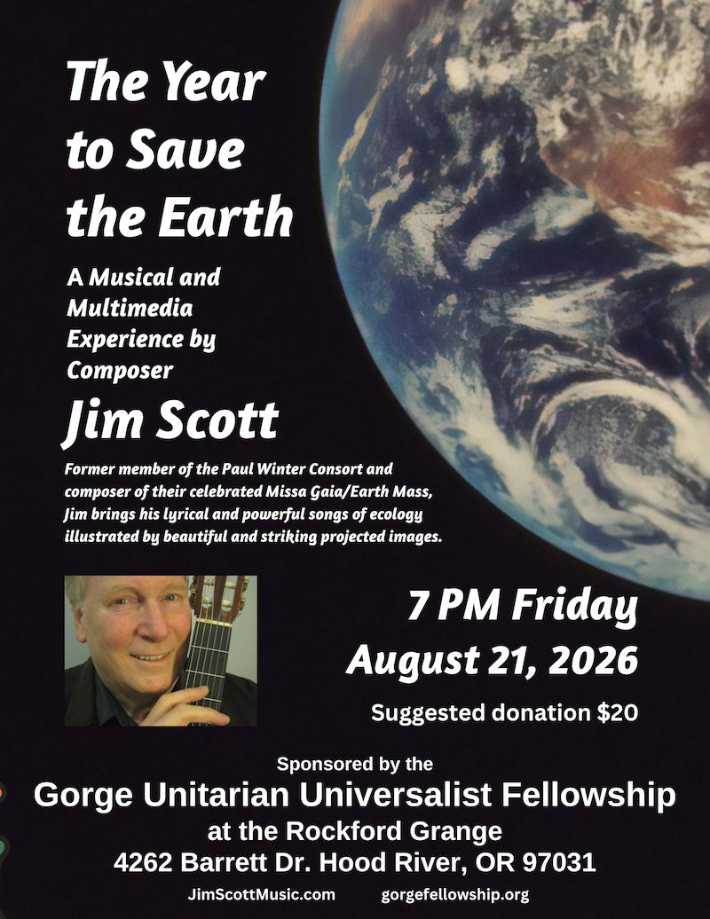 "The Year to Save the Earth" Multimedia Experience with Jim Scott