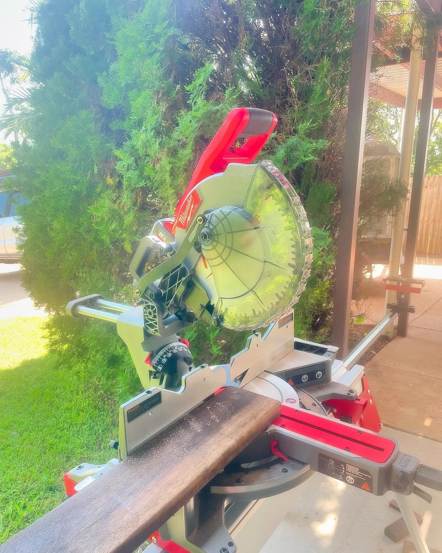 Had to break out the 305 for cutting Supa Deck. 
I don&rsquo;t pull it out for most jobs but for hardwood applications it&rsquo;s the only option and cuts like butter. 
@milwaukeetoolsaus 
#carpentry #woodworking #carpenter #construction #woodwork #w