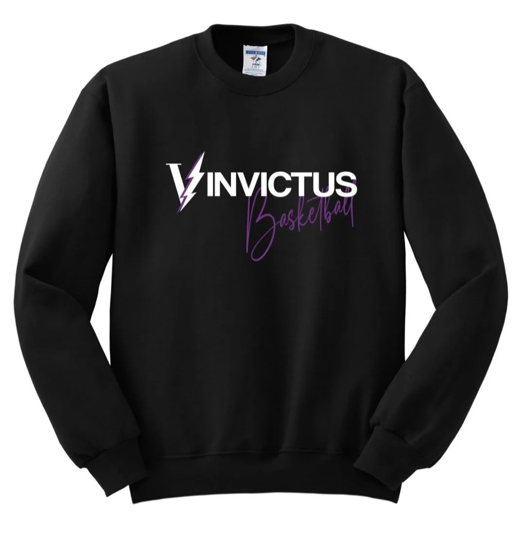 Black Invictus Basketball Sweatshirt