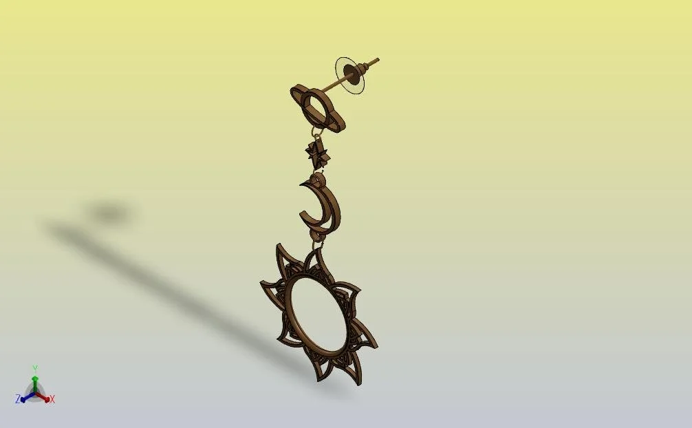 Far Out Cosmos Earing Design