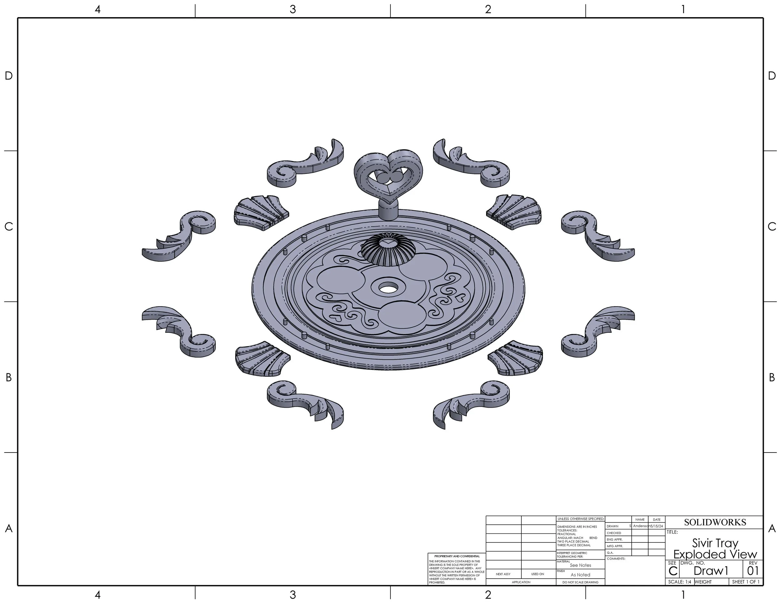 Cafe Cutie Sivir Serving Tray 