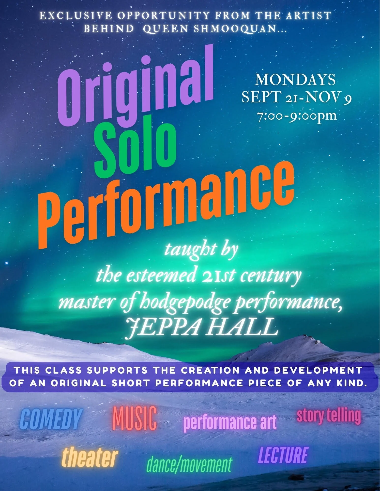 Original Solo Performance with Queen Shmooquan
