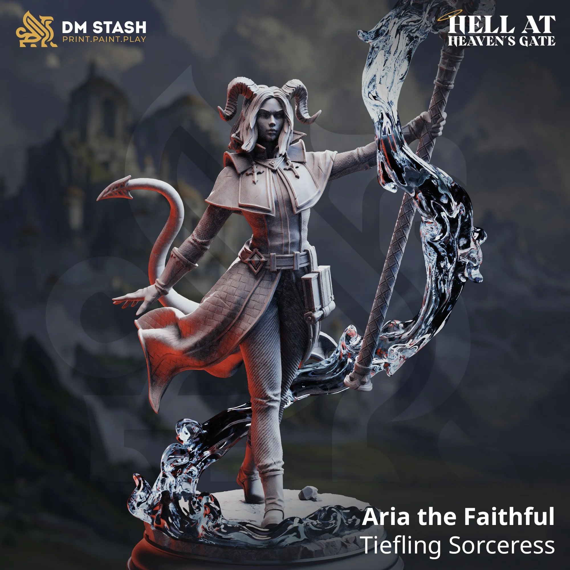 Aria the Faithful - Tiefling Sorceress