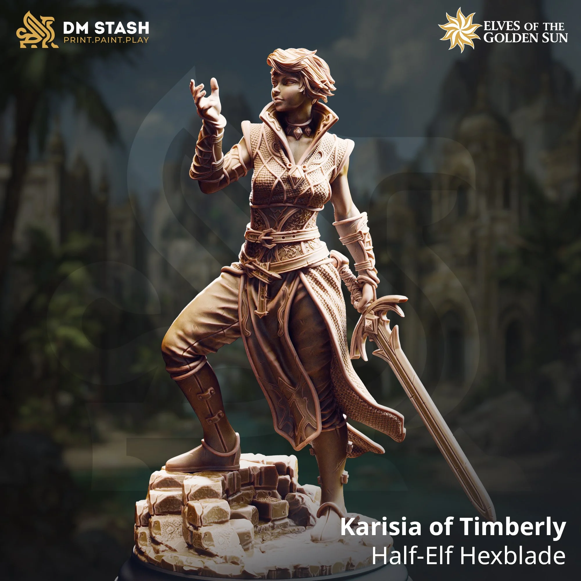 Karisia of Timberly - Half-Elf Hexblade