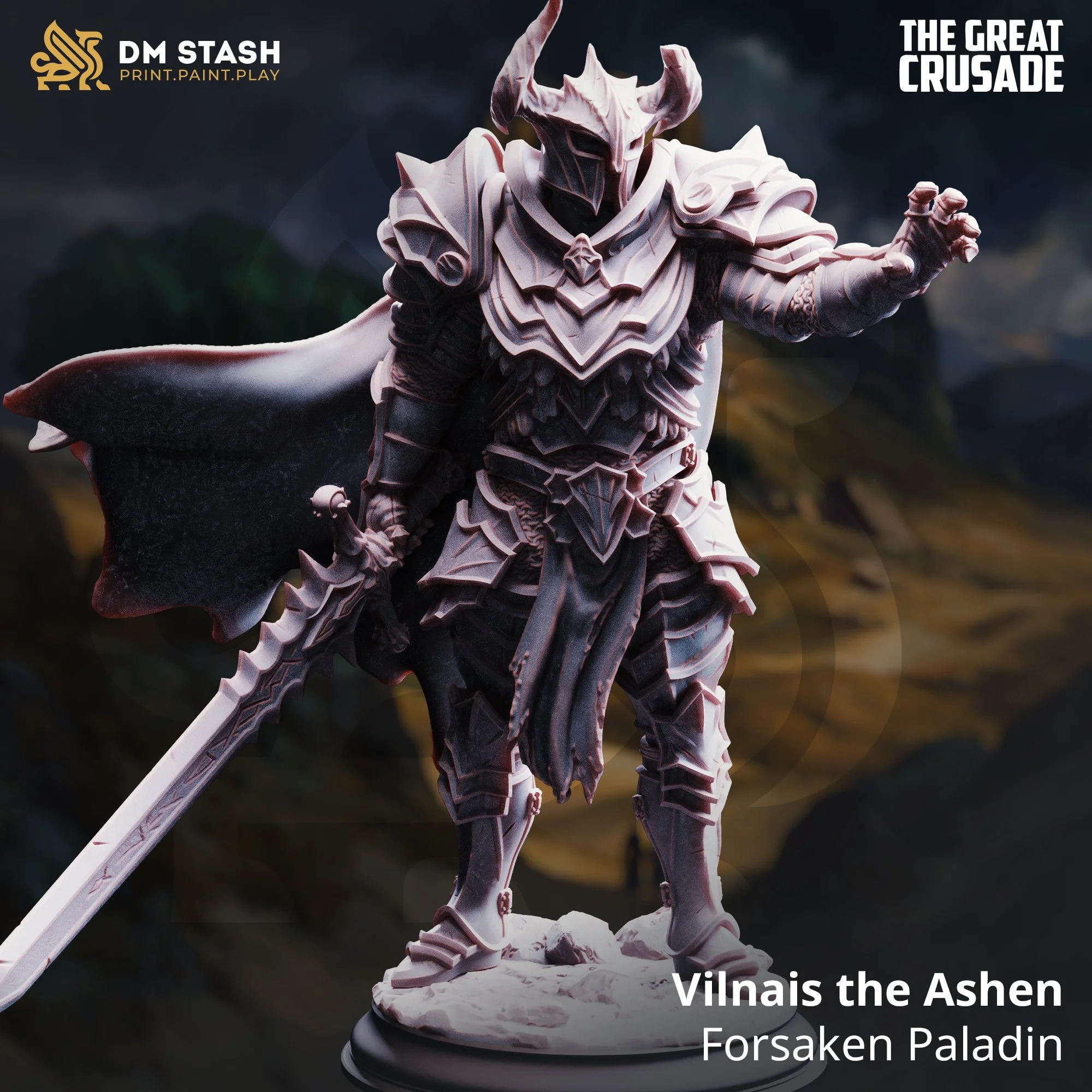 Vilnais the Ashen - Forsaken Paladin