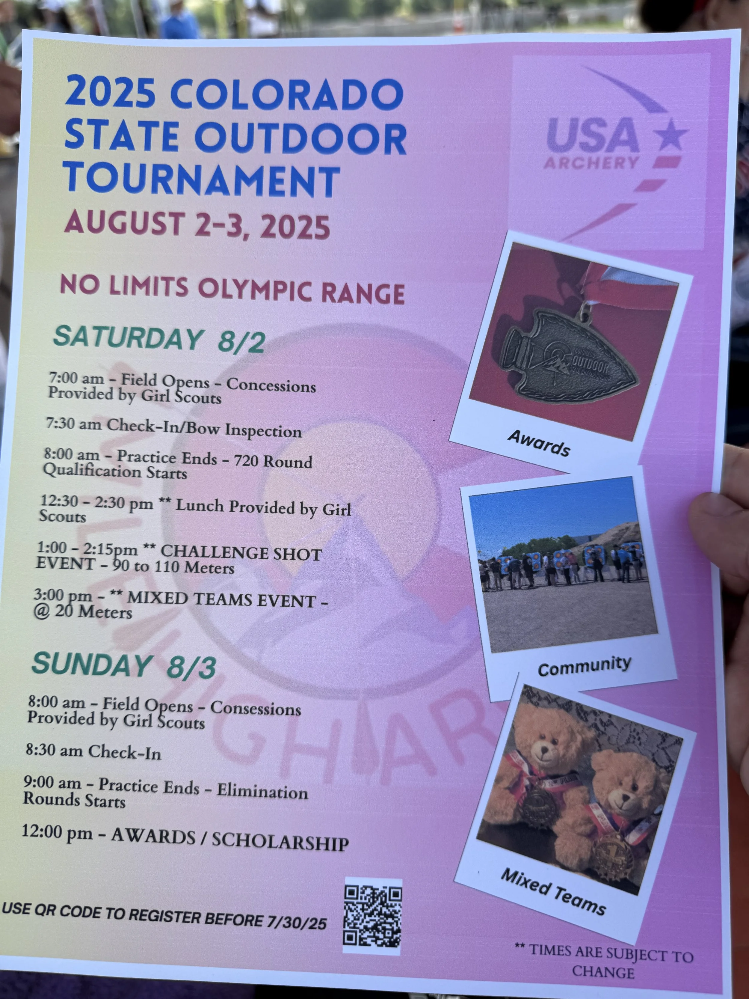 2025 Colorado State Outdoor Tournament
