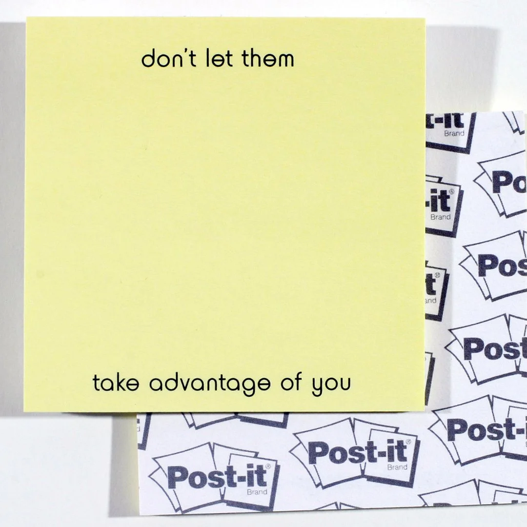   Untitled,   2005, customized Post-it™ notes. Edition of 500. 