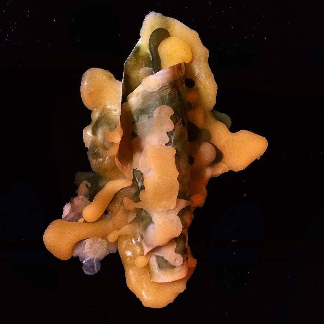   Untitled , 2017–18, beeswax on burnt currency 