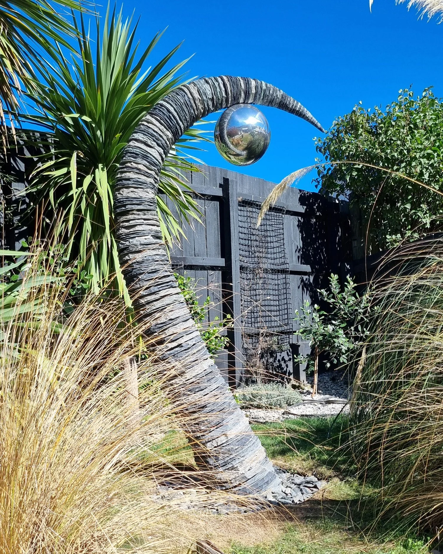  Bending Over Backwards  | Schist and Aluminium 2024 | 2.4m high