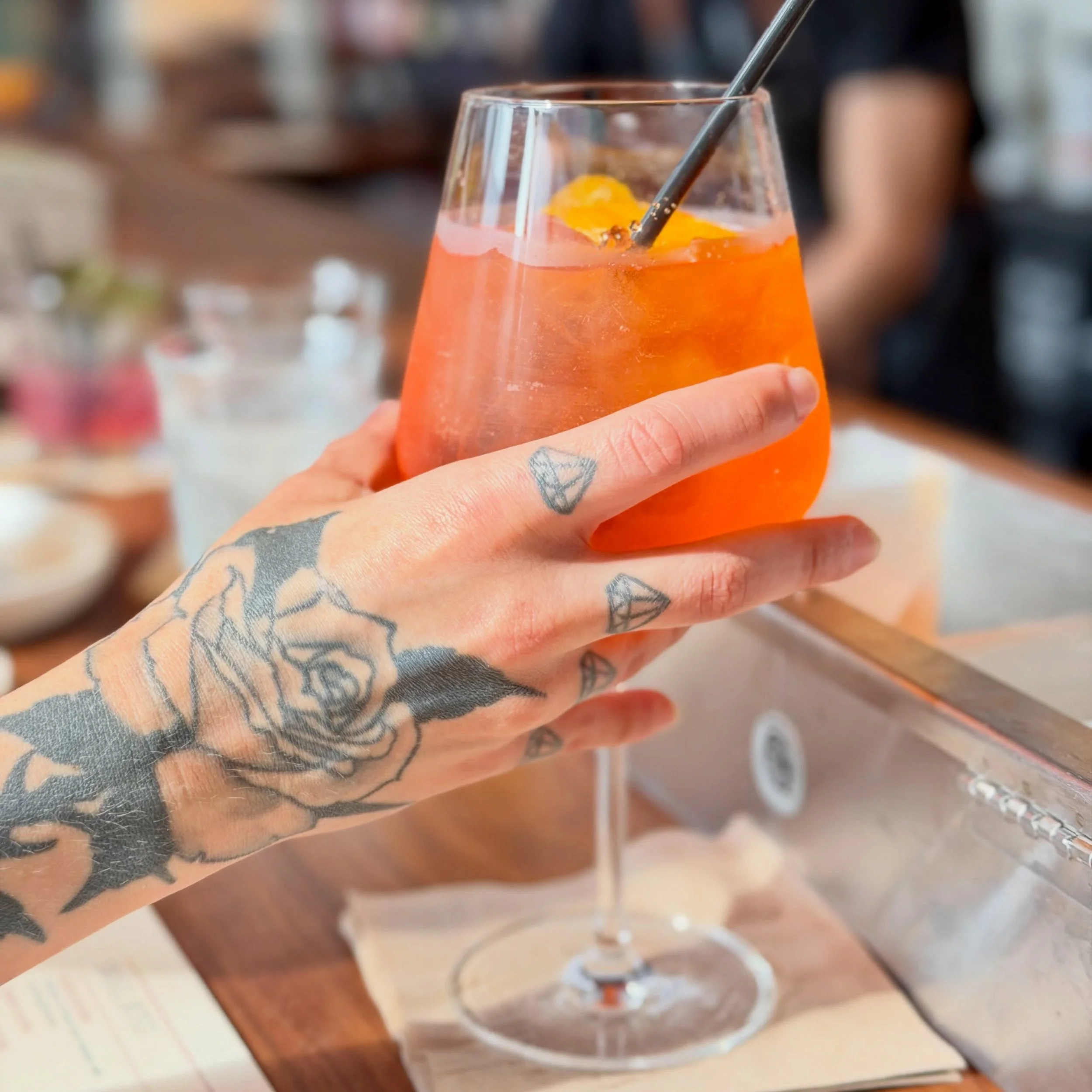 A little Saturday afternoon Aperol Spritz ☀️
Bar &amp; patio open until 9pm