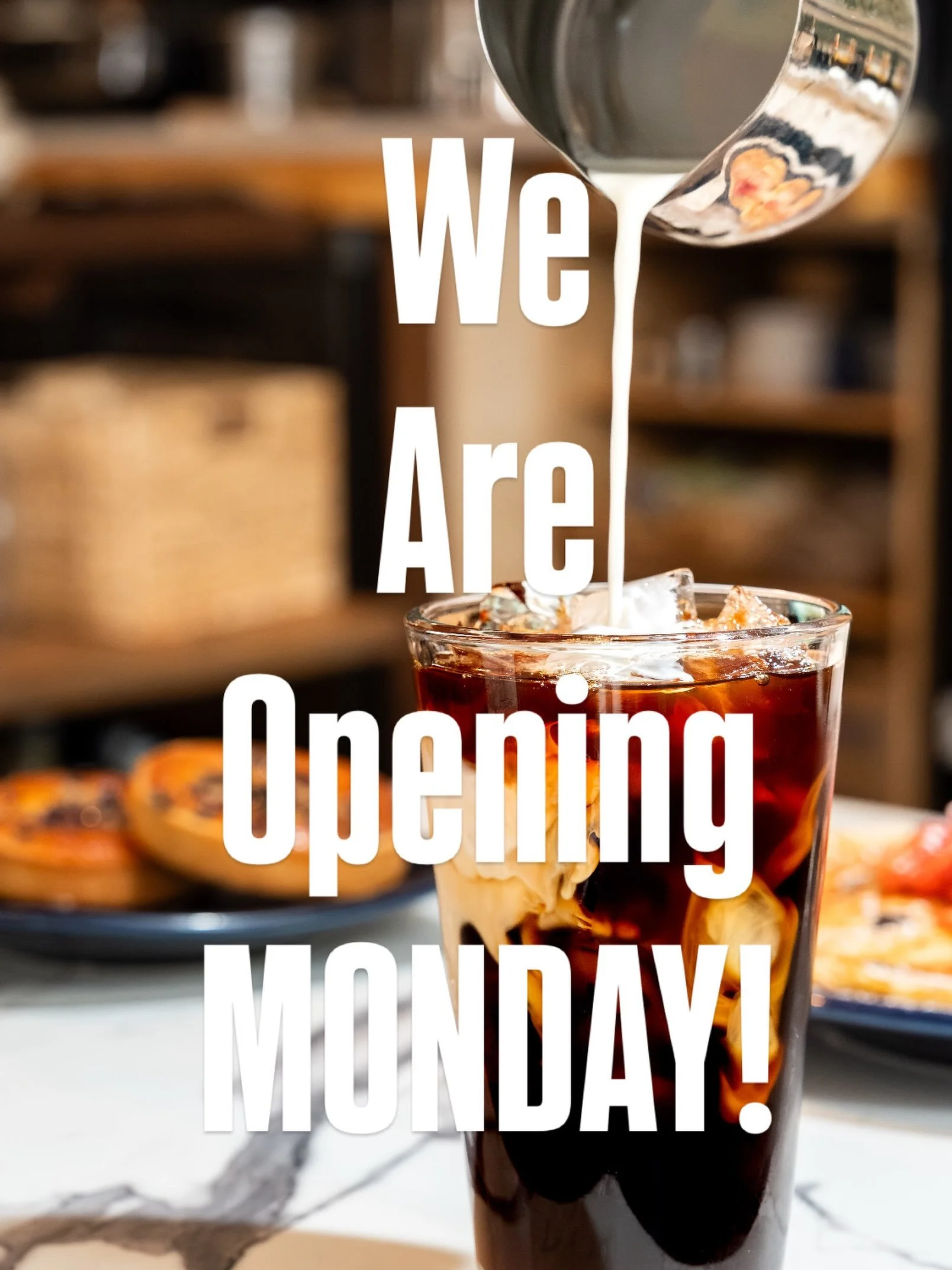 We are reopening Monday 7/6, 7am baby!! We&rsquo;ll see you for coffee and breakfast ☀️