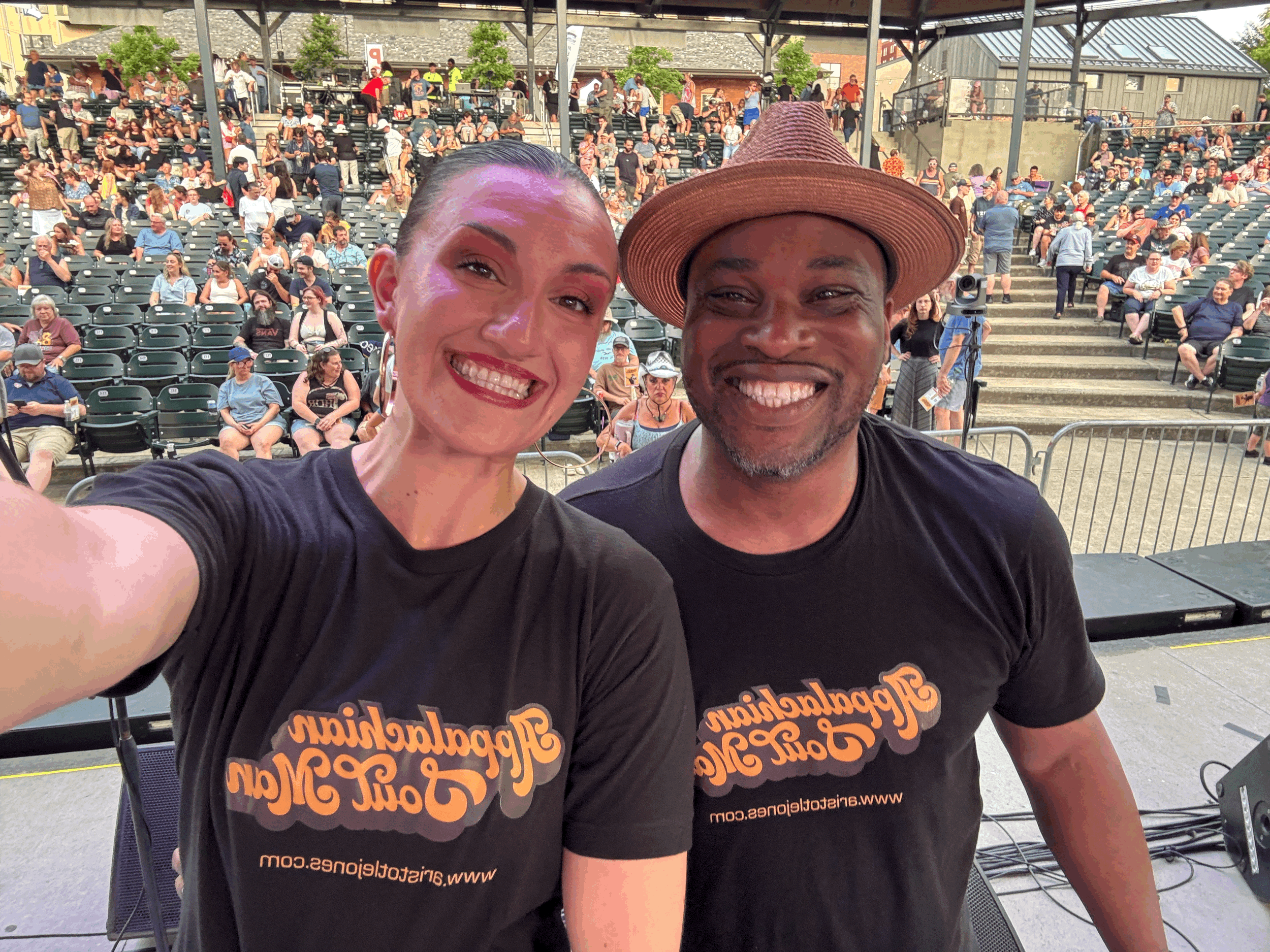 Megan Paullet with Aristotle Jones at Fort Steuben