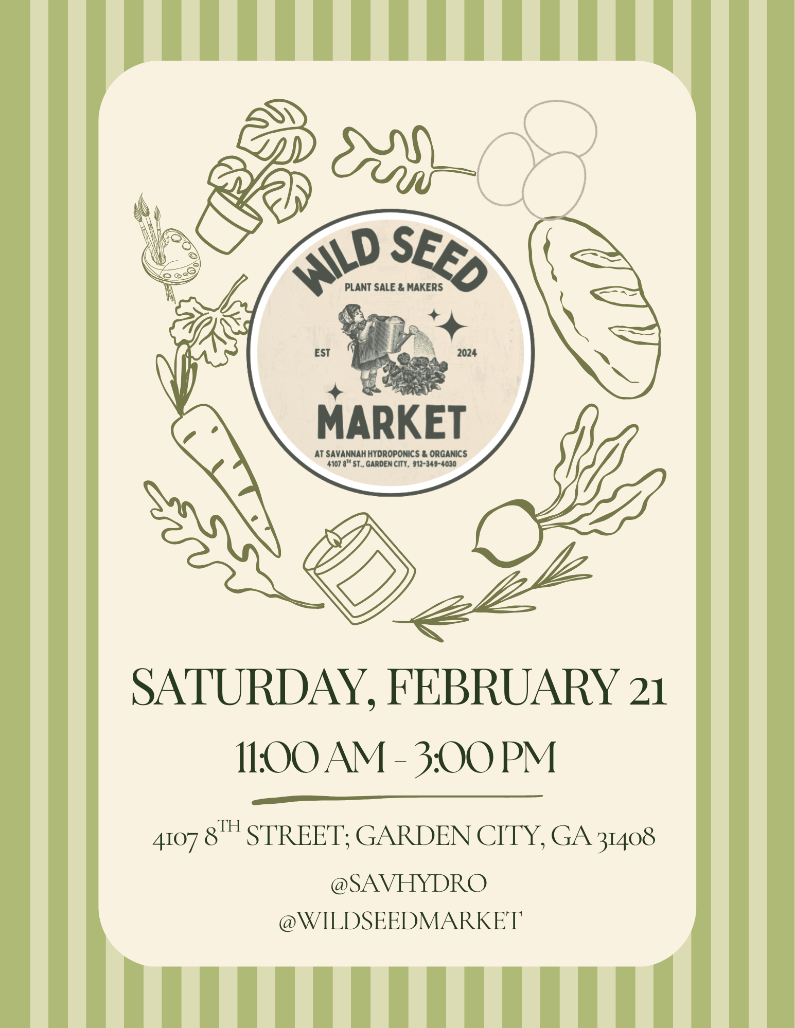 Wild Seed Market Is Back — And We’re Kicking Off the Season at Savannah Hydroponics &amp; Organics 