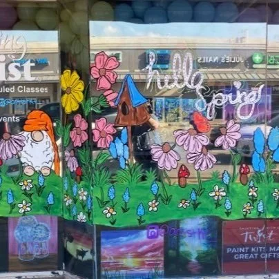 finished spring time window art.jpg