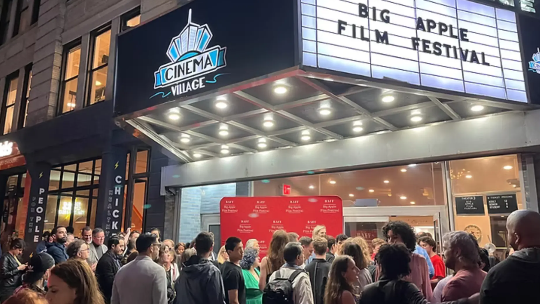 big apple film fest theater marquee