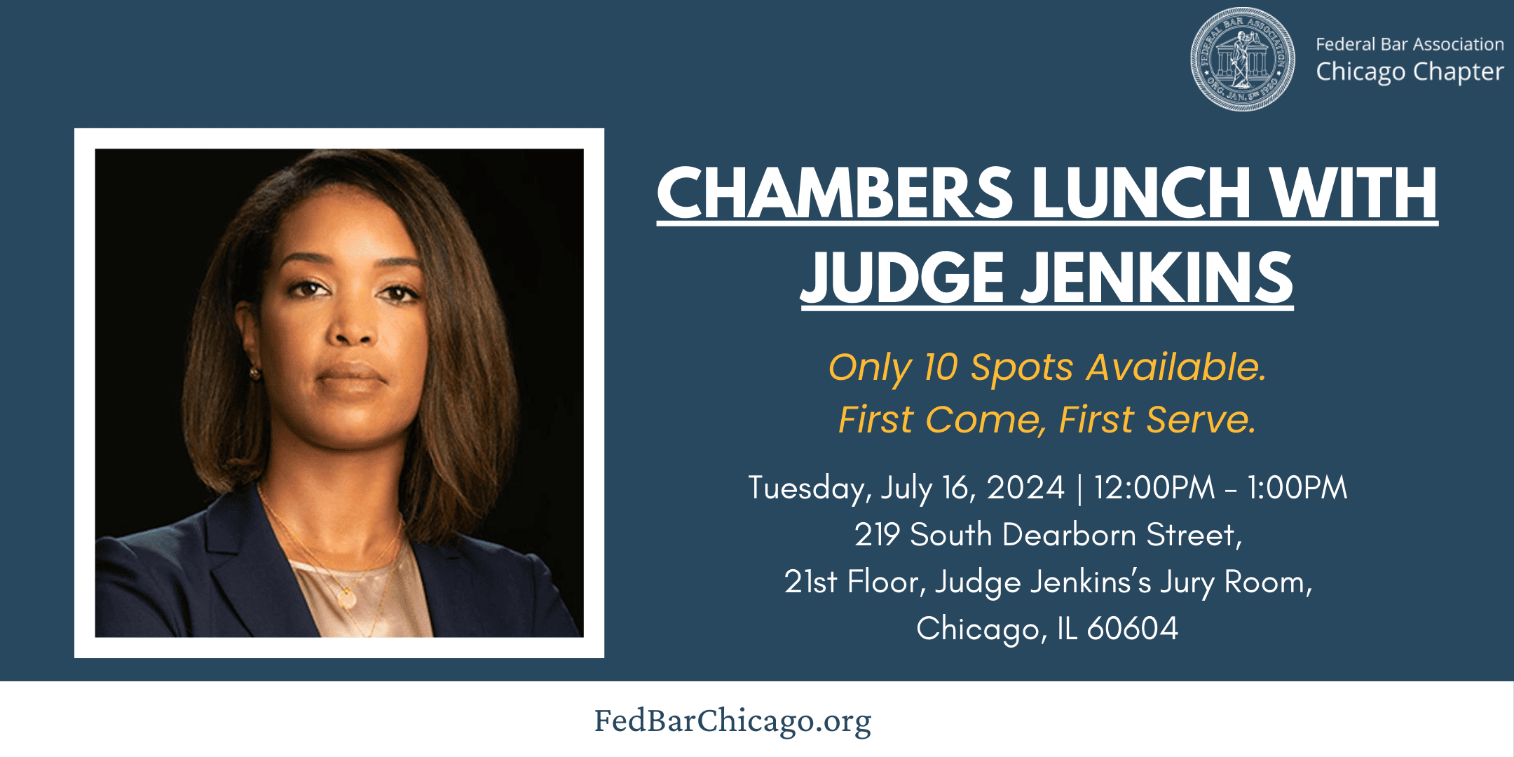 chambers lunch with judge lindsay c jenkins federal bar association chicago chapter